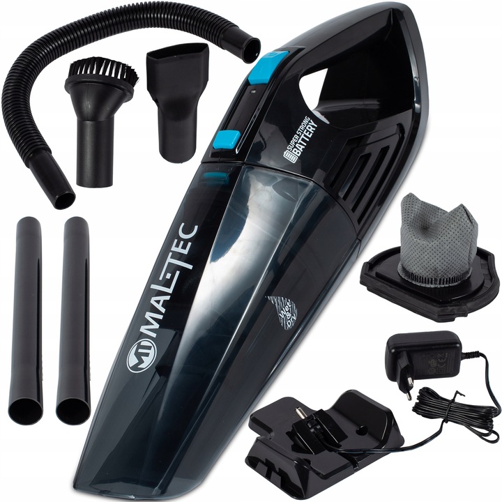 MOCNY ODKURZACZ SAMOCHODOWY NA MOKRO MALTEC 12w1