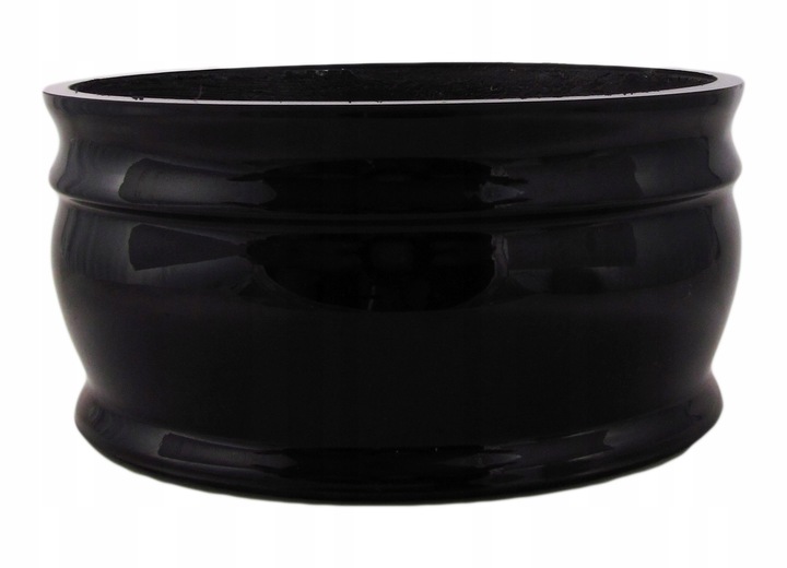 Misa nagrobkowa czarna donica na grób nagrobna na cmentarz 27cm