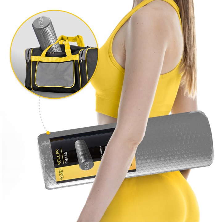 ROLLER WAŁEK DO MASAŻU PLECÓW CIAŁA STÓP NÓG Z WYPUSTKAMI REGENERACJA 45CM