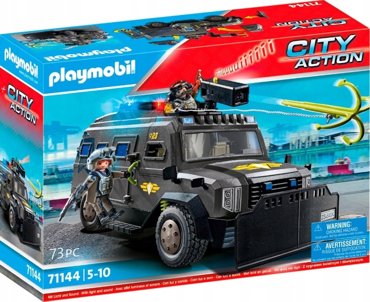 PLAYMOBIL CITY ACTION 71144 POJAZD TERENOWY JEDNOSTKI SPECJALNEJ zestaw +5