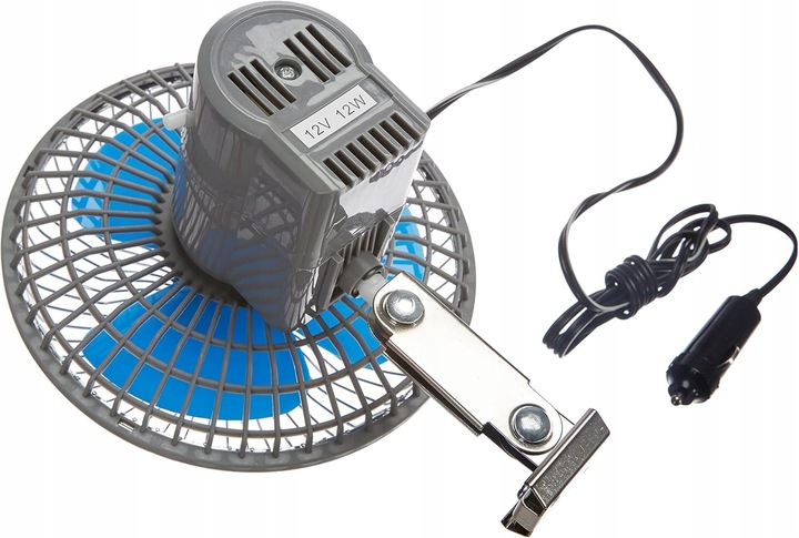 WENTYLATOR SAMOCHODOWY OBROTOWY 12V pod zapalniczkę