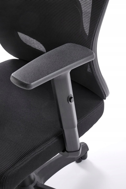 ERGONOMICZNY fotel obrotowy RAMOS czarny regulowany