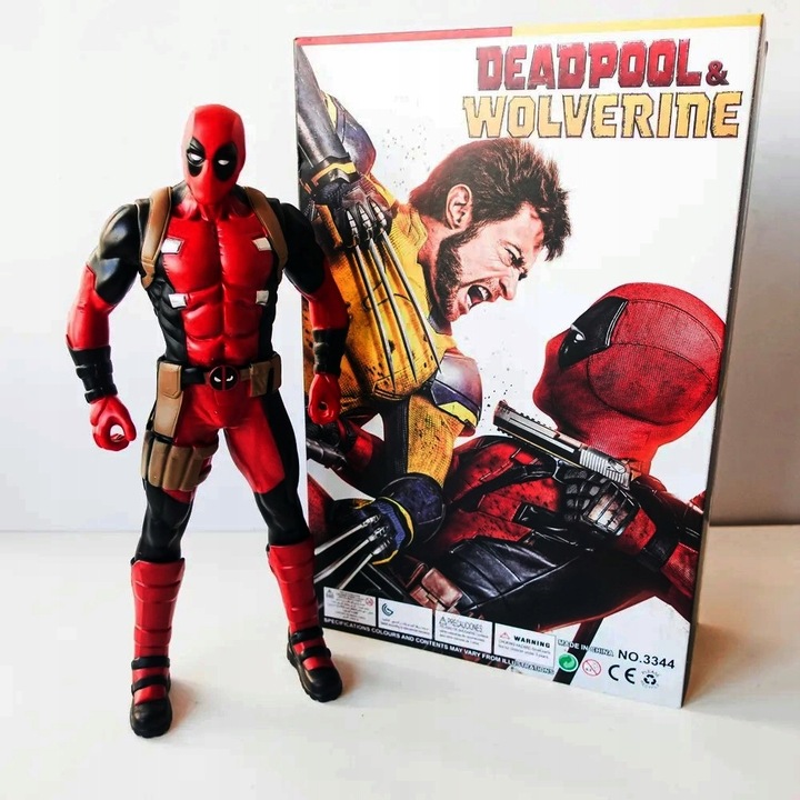 FIGURKA DEADPOOL DUŻA olbrzymia 34 cm, DEADPOOL & WOLVERINE 2024