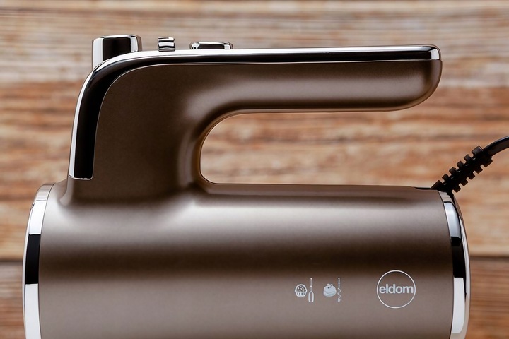 MOCNY Mikser ręczny 5 biegów TURBO MOC 400W INOX SOLIDNY 4 TRZEPACZKI