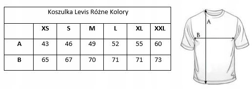 Levi's KOSZULKA r XL męska t-shirt biała levis