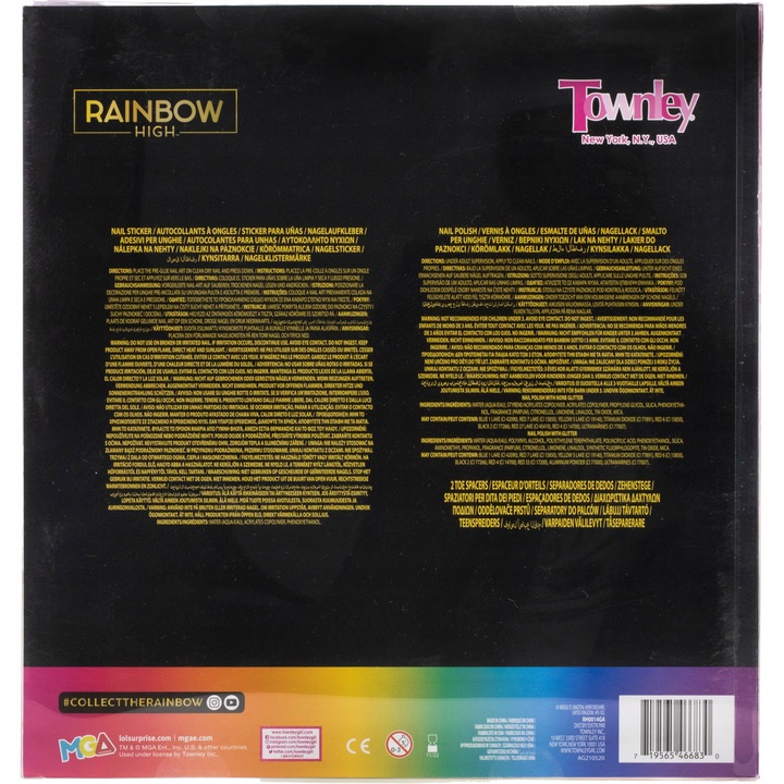RAINBOW HIGH MEGA ZESTAW 15 LAKIERÓW DO MALOWANIA PAZNOKCI NA PREZENT