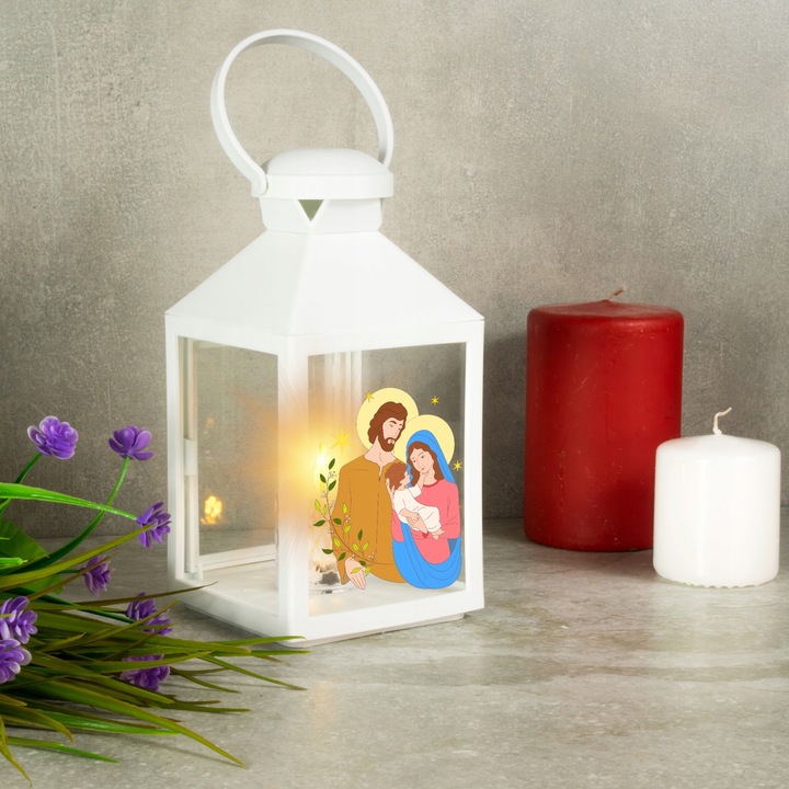 LAMPION ADWENTOWY LATARENKA ŚWIĄTECZNA NA RORATY DEKORACJA LED
