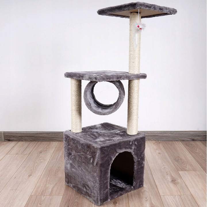 Drapak niski, legowisko, słupek do drapania, wieża Omna 61 - 100 cm