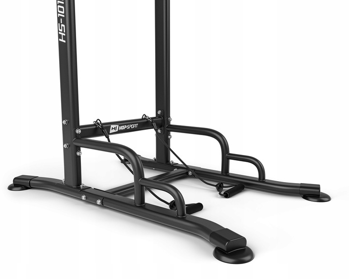 Poręcze do ćwiczeń mięśni brzucha z drążkiem i ekspanderami Hop Sport mocne