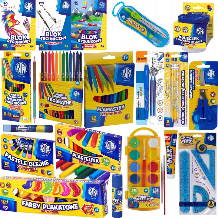 ASTRA WYPRAWKA SZKOLNA XXL DUŻY ZESTAW DO SZKOŁY
