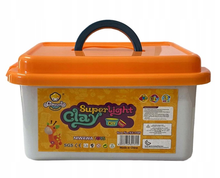 CLAYDOLL PIANKOLINA MASA PLASTYCZNA 24 sztuki BIG BOX + AKCESORIA + WALIZKA