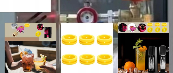 Uszczelka do SodaStream Quick Connect Terra Art 6 sztuk