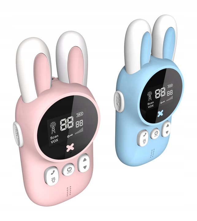2X WALKIE TALKIE DLA DZIECI KRÓTKOFALÓWKA 2 SZTUKI ZESTAW ŁOKI TOKI LATARKA