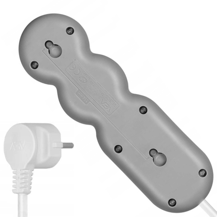 PRZEDŁUŻACZ ELEKTRYCZNY SIECIOWY MOCNY GRUBY UZIEMIENIE 3 GNIAZDA 3 M