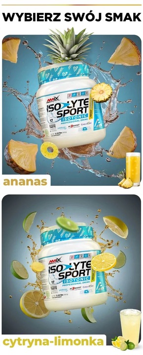 IZOTONIK W PROSZKU DLA BIEGACZY KOLARZY Najlepszy w 2024r. Amix IsoLyte