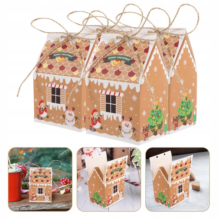 PUDEŁKA CIASTECZKO CZEKOLADA DOMEK Z PIERNIKA PREZENT MĘŻCZYZNA PAKOWANIE