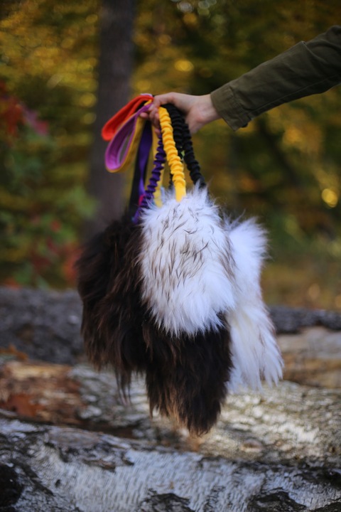 SZARPAK naturalny owca AMORTYZATOR 65cm TURKUS