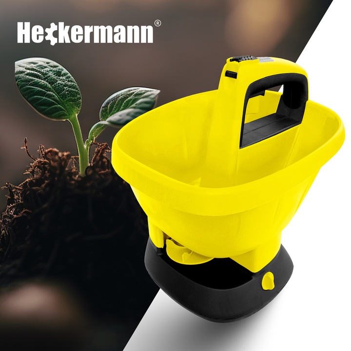 SIEWNIK AUTOMATYCZNY ELEKTRYCZNY ROZSIEWACZ NASION NAWOZU SOLI 2,7L