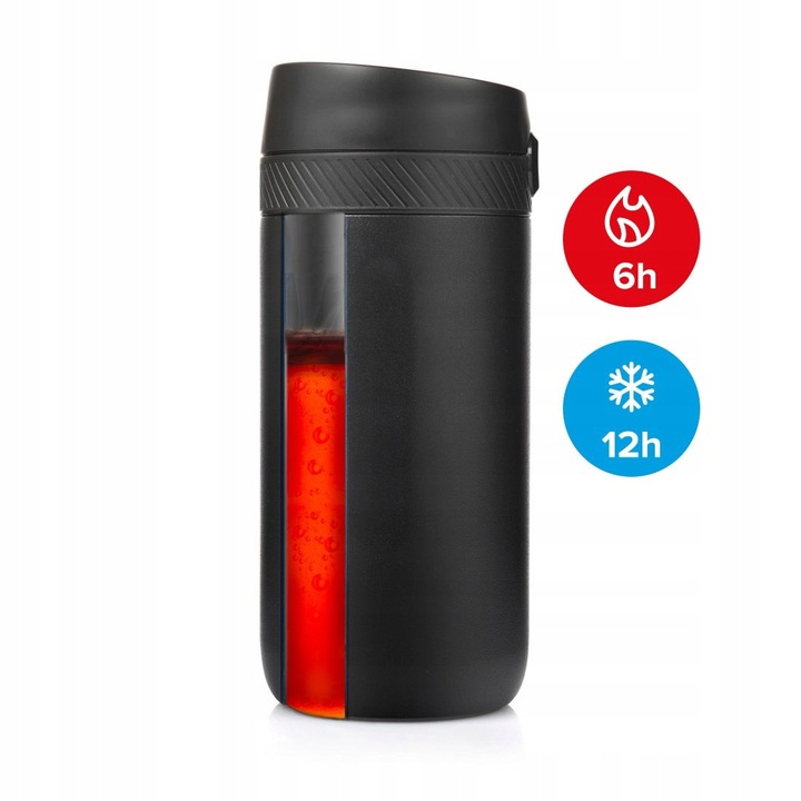 KUBEK TERMICZNY TERMOS NA KAWĘ HERBATĘ MAJESTIC SPORT NORD 420 ML