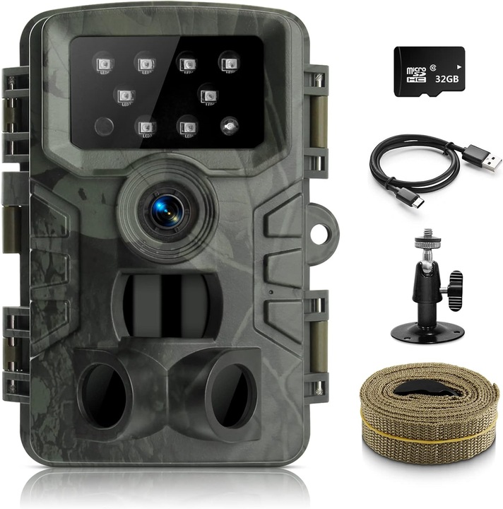 kamera myśliwska 1080P 20MP z czujnikiem ruchu podczerwieni Night Vision