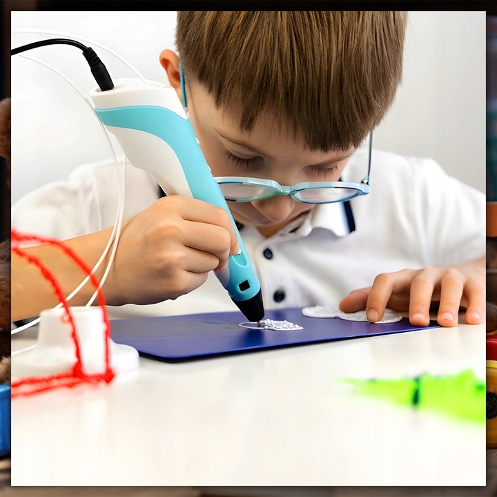 DŁUGOPIS 3D DRUKARKA MAGICZNY PEN DLA DZIECI ZESTAW + 10 METRÓW WKŁADU