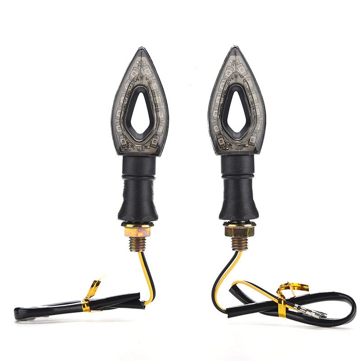 Kierunkowskazy kierunki MOTOCYKLOWE STRZAŁKI 12 LED 4 szt KOMPLET MIGACZE