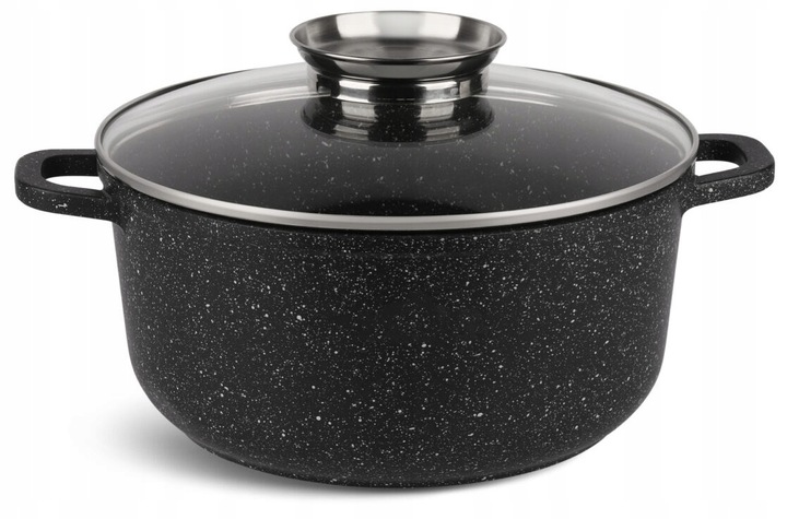 KOMPLET GARNKÓW MARMUROWYCH PATELNIA ZESTAW GARNKI INDUKCJA