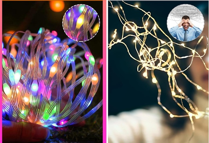 Lampki choinkowe LED Smart USB 20m 200 LED + Pilot Tryb Muzyczny Halloween