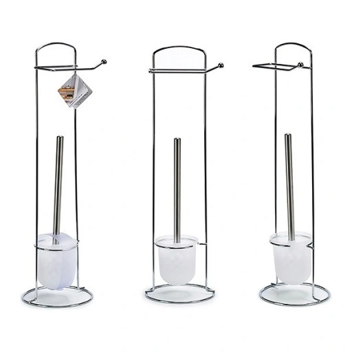 STOJAK ATON na PAPIER toaletowy CHROM zasobnik WC