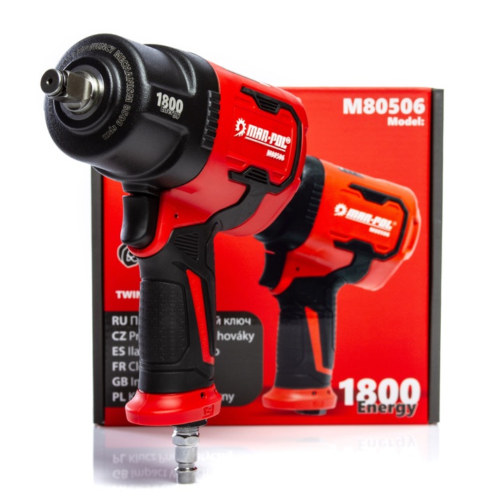 KLUCZ UDAROWY PNEUMATYCZNY KOMPOZYTOWY Z UDAREM DO KÓŁ 1800 Nm 1/2" TH