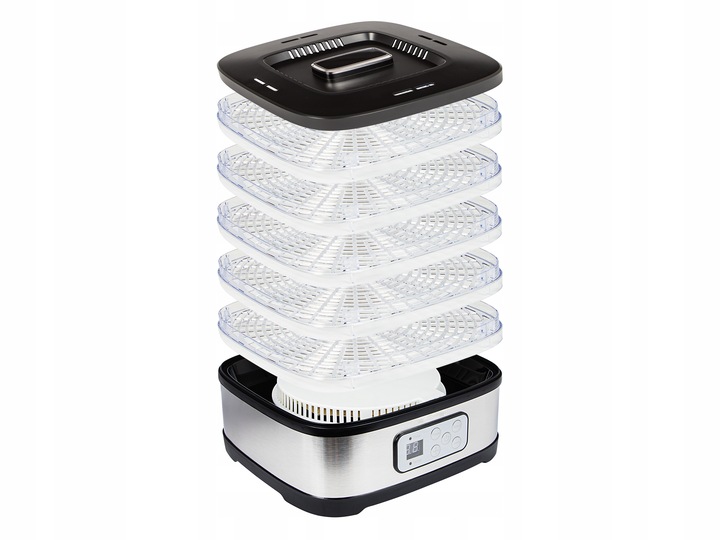 MOCNA SUSZARKA LCD DO GRZYBÓW OWOCÓW WARZYW EKO 5 SIT 240W REGULACJA ZESTAW