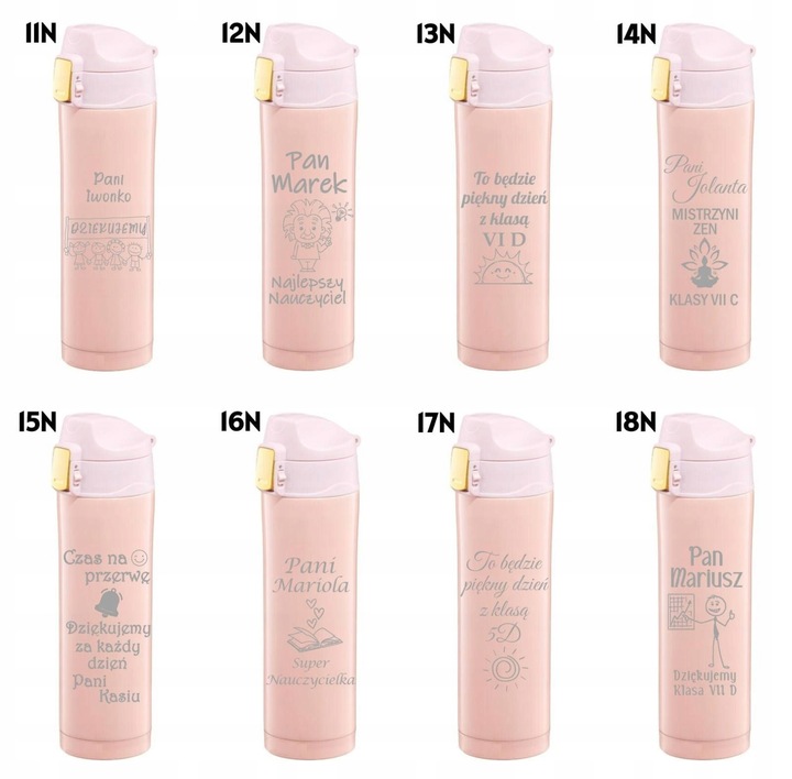 Kubek Termiczny z grawerem 420ml Twój Tekst dla Nauczyciela prezent