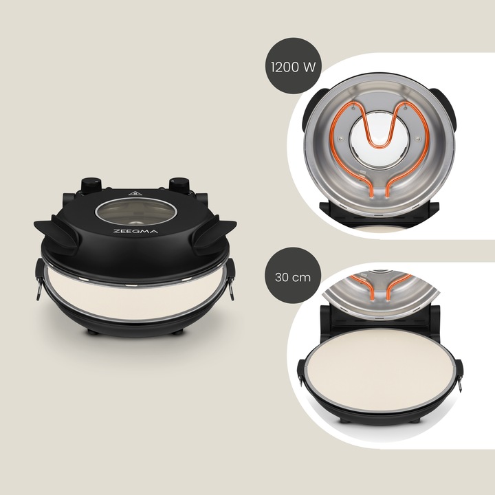 PIEC DO PIZZY 400°C Kamienny Domowy piecyk PIZZA PIECYK 1200W Termostat