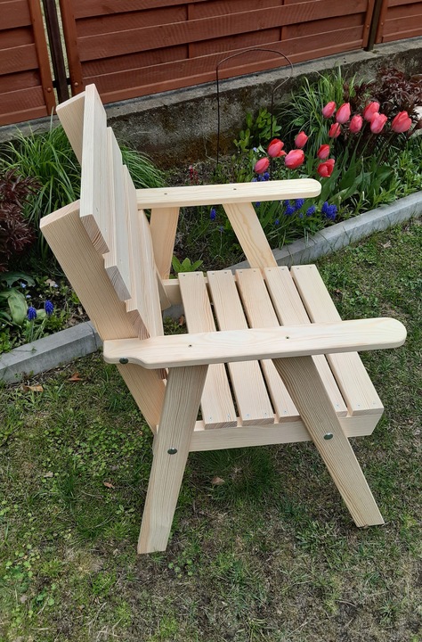 Fotel ogrodowy drewniany