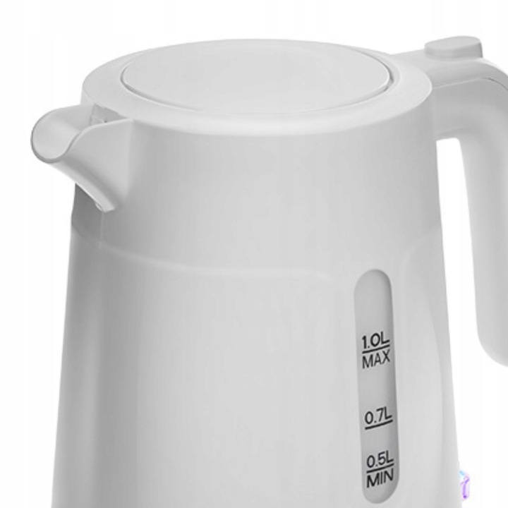 CZAJNIK LAFE ESSENTIAL S WHITE 1,0L 1500W PODSTAWA 360° AUTOMATYCZNE WYŁ.