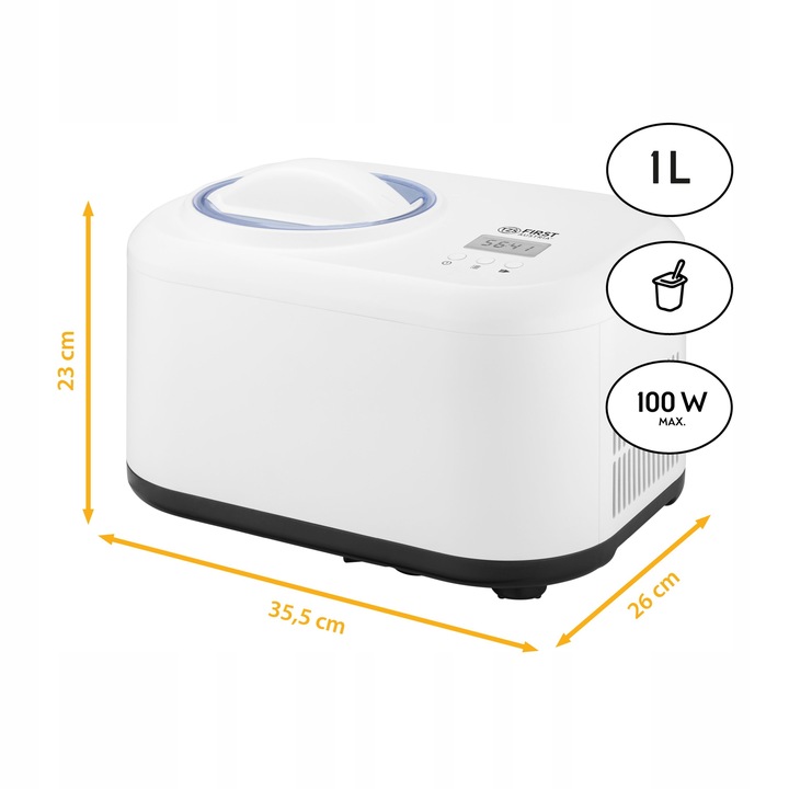 Automat Maszyna do Lodów w 30min Cicha Łatwe Czyszczenie First Austria
