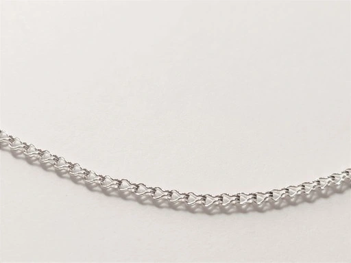 ŁAŃCUSZEK SREBRNY LISI OGON POJEDYŃCZY 50 CM 2,1mm