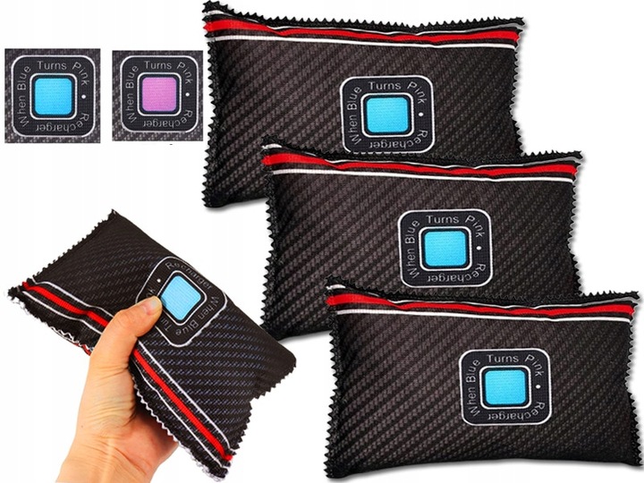 3x POCHŁANIACZ WILGOCI OSUSZACZ PARY DO SAMOCHODU AUTA NA ZAPAROWANE SZYBY