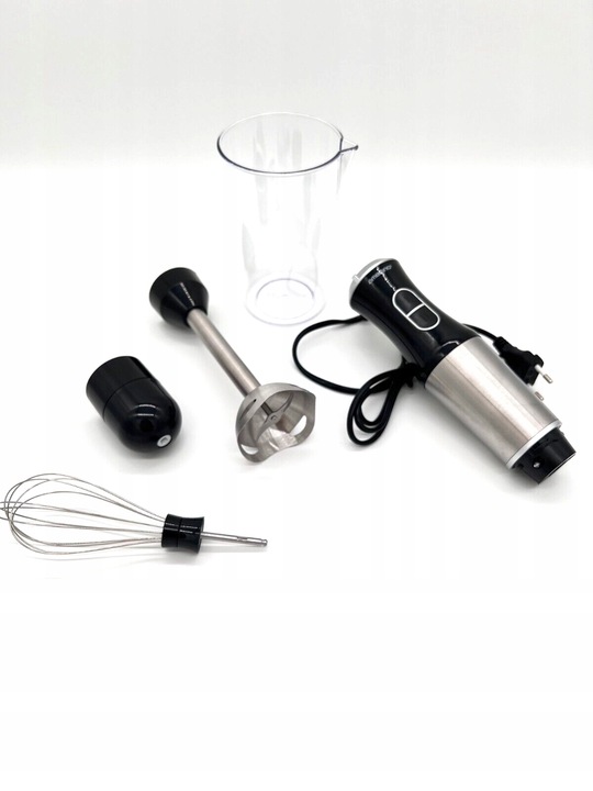 BLENDER RĘCZNY SPIECZNIACZ MIKSER REGULACJA PRĘDKOŚCI PRZEŹROCZYSTA MIARKA