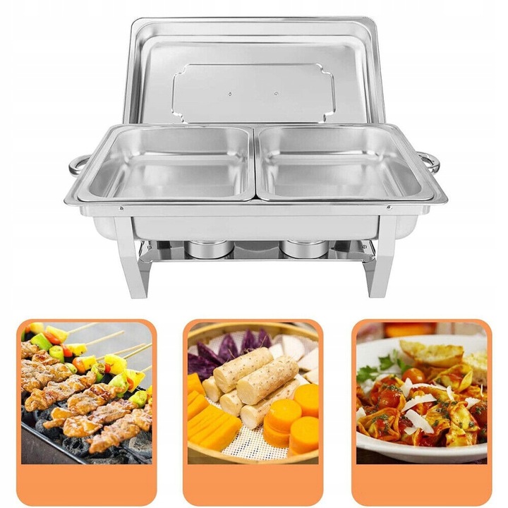 PODGRZEWACZ 1/2 DO POTRAW GASTRONOMICZNY 9 L STAL NIERDZEWNA