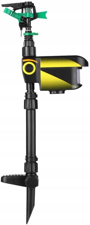 WODNY ODSTRASZACZ ZWIERZĄT KOTY PSY PTAKI KUNY Podczerwień OBRÓT 360° SOLAR