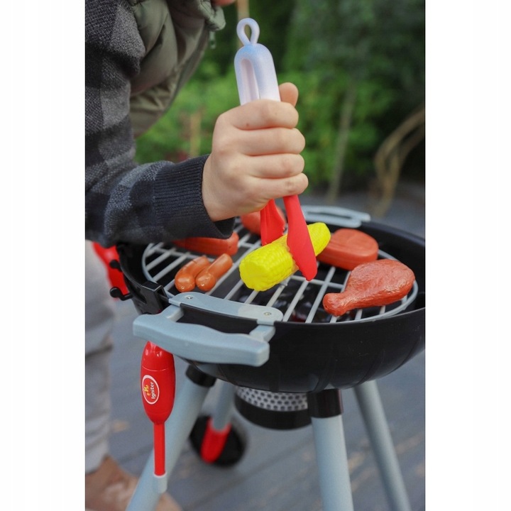 DUŻY INTERAKTYWNY GRILL DLA DZIECI ŚWIATŁO DŹWIĘK AKC OGRODOWY GOTOWANIE