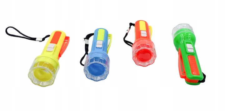ZESTAW 4 SZTUK MINI LATARKA LED
