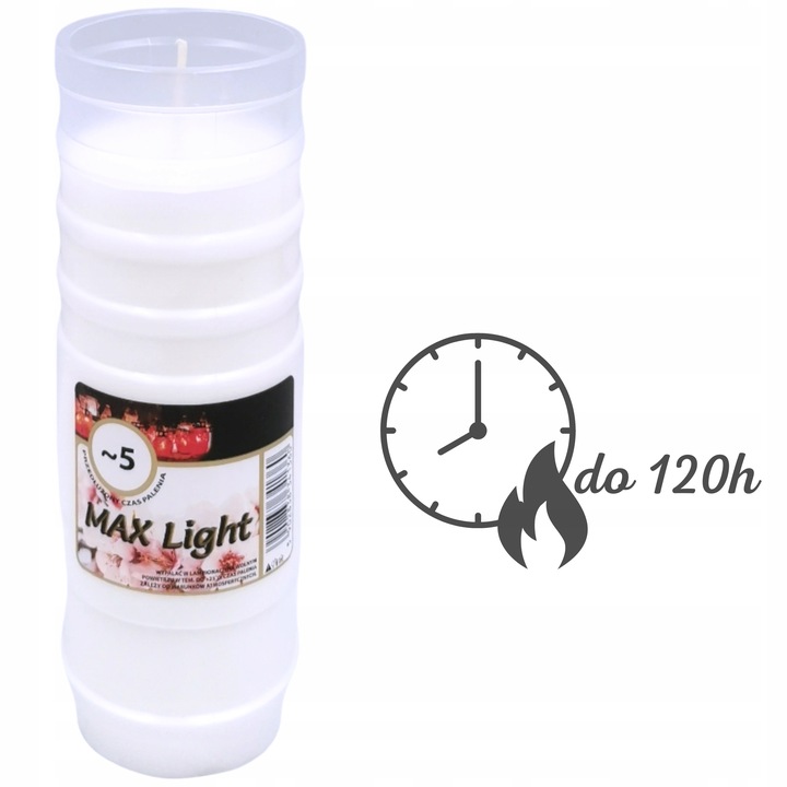 Wkłady do zniczy Znicze olejowe Całoroczne 5 dni 120h Max Light 16szt
