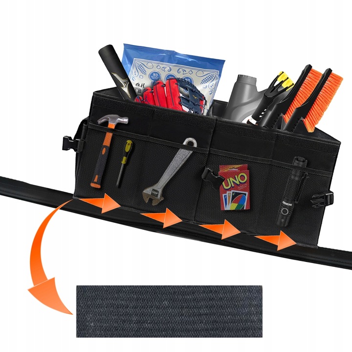 Organizer torba do bagażnika samochodu auta kufer, duży, samochodowy, mocny