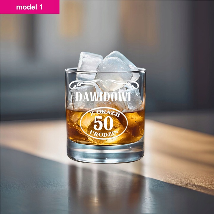 Prezent na 30 40 50 Urodziny Szklanki do Whisky z Personalizowanym Grawerem