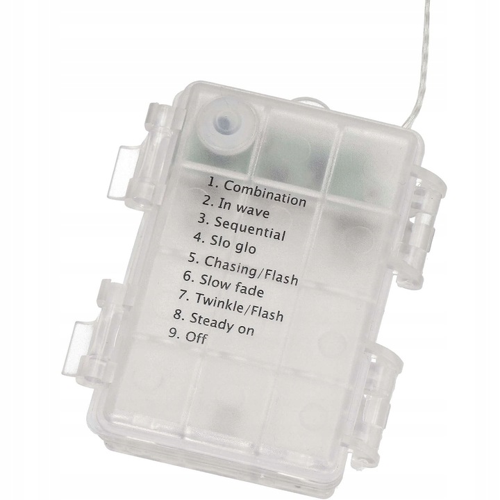 KURTYNA ŚWIETLNA NA BATERIE 300 LED LAMPKI 3x3M 8 FUNKCJI ZIMNE ŚWIATŁO