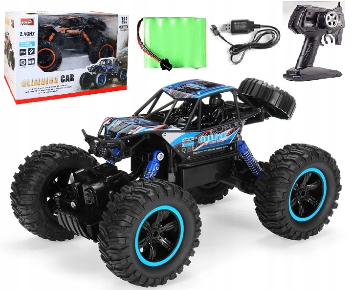 SAMOCHÓD ZDALNIE STEROWANY TERENOWY NAPĘD 4x4 AUTO PILOT RC DUŻY OFF ROAD