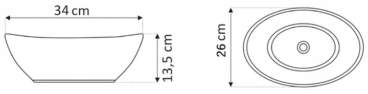 VELDMAN CERAMICZNA UMYWALKA NABLATOWA VERA