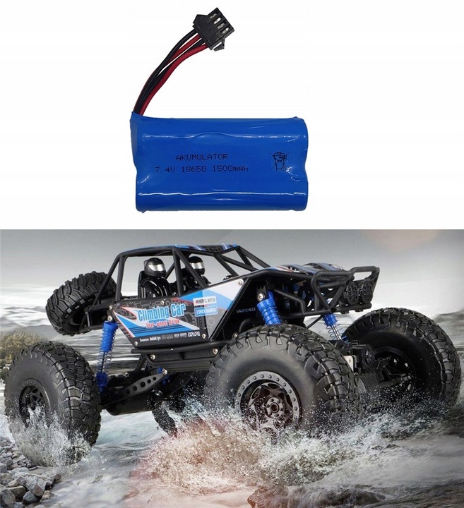 SAMOCHÓD ZDALNIE STEROWANY CRAWLER WIELKI 48CM TERENOWY 4X4 PILOT AUTO RC